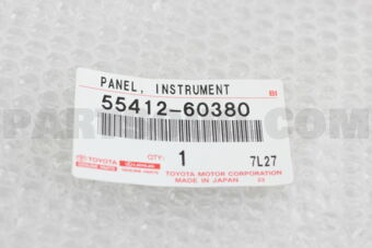 5541260380 PANEL, INSTRUMENT CLUSTER FINISH, 