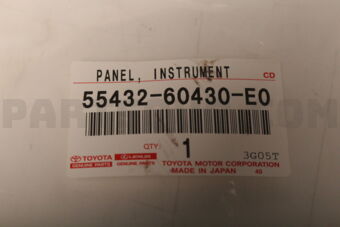 5543260430E0 Toyota PANEL, INSTRUMENT PANEL FINISH, LOWER NO.1