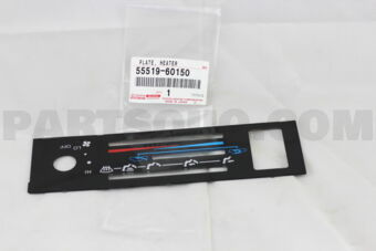 5551960150 SHEET, HEATER CONTROL NAME