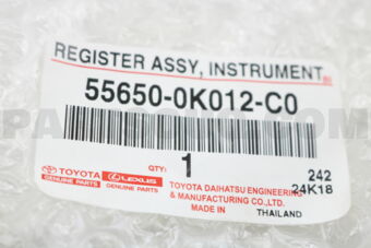 556500K012C0 REGISTER ASSY, INSTRUMENT PANEL,