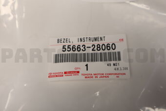 5566328060 Toyota GARNISH, INSTRUMENT CLUSTER FINISH PANEL, CENTER