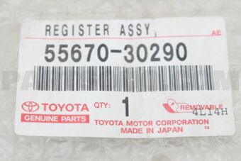 5567030290 REGISTER ASSY, INSTRUMENT PANEL, N