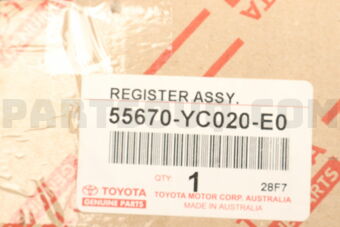 55670YC020E0 REGISTER ASSY, INSTRUMENT PANEL,