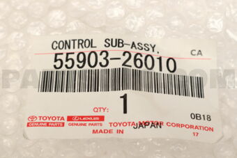 5590326010 KNOB, HEATER CONTROL, NO.2