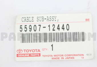 5590712440 CABLE SUB-ASSY, WATER VALVE CONTRO
