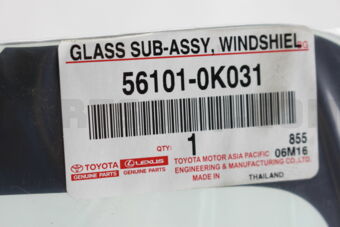 561010K031 GLASS, WINDSHIELD