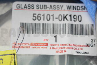 561010K190 GLASS, WINDSHIELD