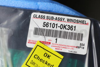 561010K361 GLASS SUB-ASSY, WIND
