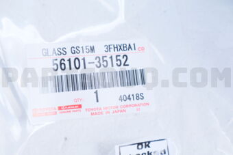 5610135152 Toyota GLASS, WINDSHIELD