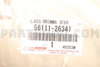 5611126341 GLASS, WINDSHIELD