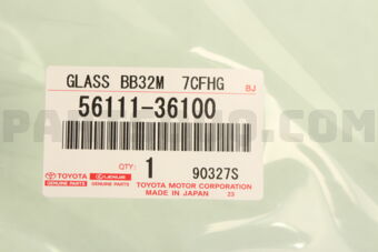 5611136100 GLASS, WINDSHIELD