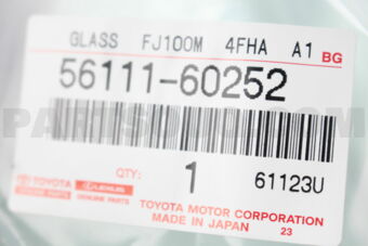 5611160252 GLASS, WINDSHIELD