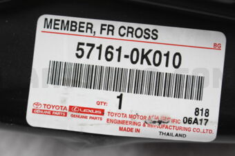 571610K010 MEMBER SUB-ASSY, FRONT CROSS