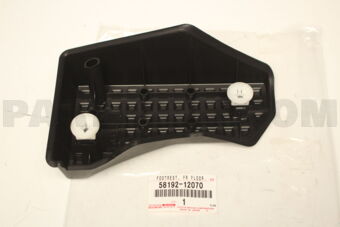 5819212070 Toyota FOOTREST, FRONT FLOOR