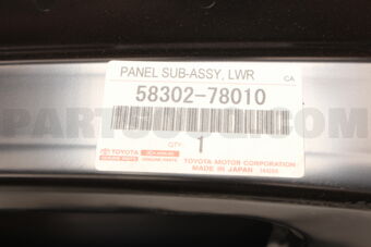 5830278010 PANEL SUB-ASSY, BODY LOWER BACK