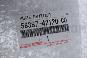 5838742120C0 Toyota PLATE, RR FLOOR