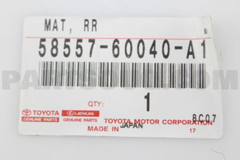 5855760040A1 MAT, REAR