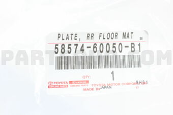 5857460050B1 PLATE, REAR FLOOR MAT SUPPORT, R