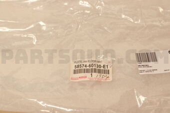 5857460130E1 PLATE, RR FLOOR MAT