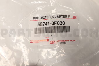 587410F020 PROTECTOR, QUARTER PANEL, RH