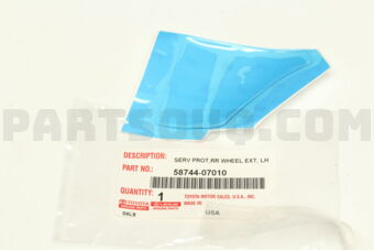 5874407010 PROTECTOR, REAR WHEEL EXTENSION, L