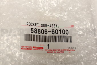 5880660100 Toyota POCKET, CONSOLE BOX