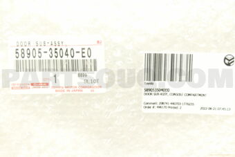 5890535040E0 DOOR SUB-ASSY, CONSOLE COMPARTME