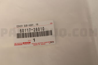 6011726010 Toyota COVER SUB-ASSY  FR