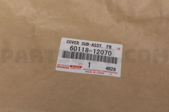 6011812070 Toyota COVER SUB-ASSY  FR