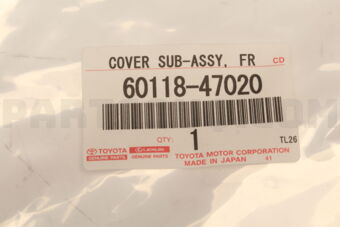 6011847020 COVER SUB-ASSY, FR