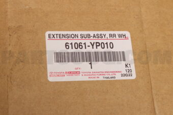 61061YP010 Toyota EXTENSION SUB-ASSY