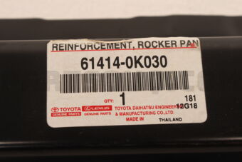 614140K030 Toyota REINFORCEMENT, ROCKER PANEL, NO.2 LH