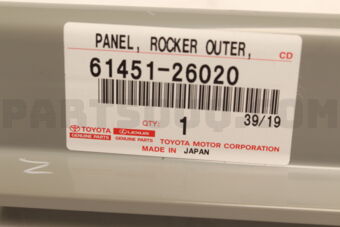 6145126020 PANEL, ROCKER, OUTER RH