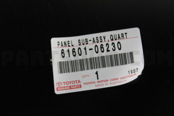 6160106230 PANEL SUB-ASSY  QUAR