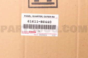 61611BZ440 PANEL, QUARTER, OUTE