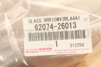6207426013 GLASS SUB-ASSY, SIDE
