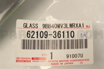 6210936110 GLASS SUB-ASSY  SIDE