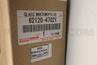 6212047021 Toyota WINDOW ASSY, FRONT SIDE FIX, LH