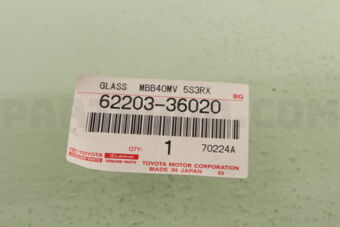 6220336020 GLASS SUB-ASSY, FR
