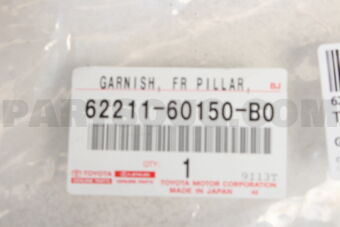 6221160150B0 GARNISH, FRONT PILLAR, RH