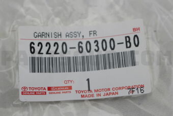 6222060300B0 GARNISH ASSY  FR