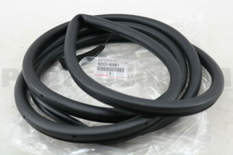 6233160081 Toyota WEATHERSTRIP, REAR DOOR OPENING TRIM, RH