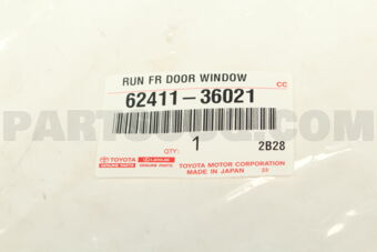 6241136021 RUN, FRONT DOOR WINDOW, RH