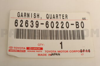 6263960220B0 GARNISH, QUARTER