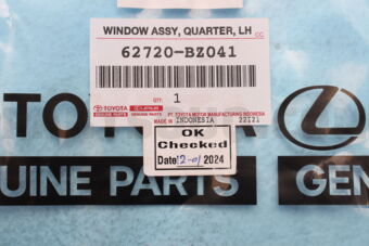 62720BZ041 Toyota WINDOW ASSY  QUARTER