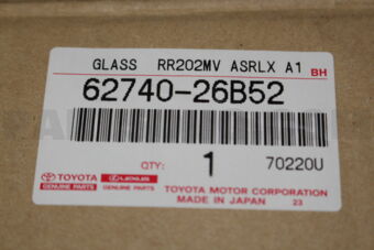 6274026B52 WINDOW ASSY  SIDE