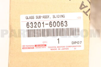 6320160063 GLASS SUB-ASSY, SLIDING ROOF