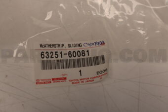 6325160081 Toyota WEATHER STRIP