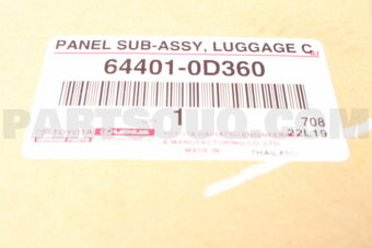 644010D360 PANEL SUB-ASSY, LUGG