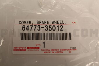 6477335012 Toyota COVER, SPARE WHEEL